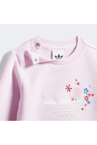 Adidas Kd1730 Crew Set Çocuk Eşofman Takımı Mor