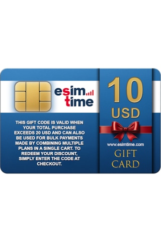 Esimtime 10 Usd Dijital Hediye Kartı