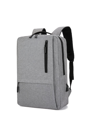 Moveevo 15.6 İnç Düşük Boyutlı Uyumlu Su Geçirmez Oxford Kumaş Günlük Stil Bilgisayar Sırt Çantası Gri A01 Gri