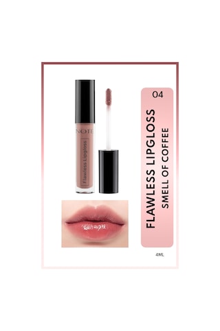 Note Cosmetique Flawless Lipgloss Nemlendirici Dudak Parlatıcısı - 04 Smell Of Coffee - Nude