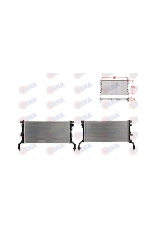 Renault Latitude Motor Su Radyatörü - 214100004r - Veka