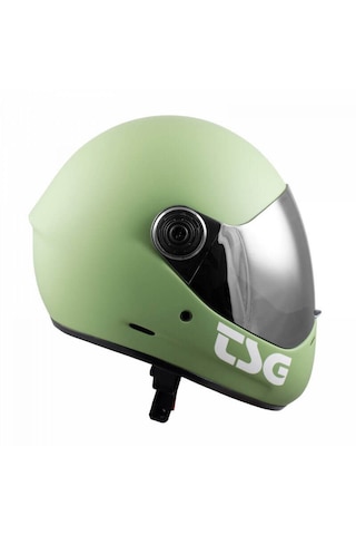 Tsg Pass Pro Mat Yeşil Tam Yüz Kask L Beden + Bonus Vizör