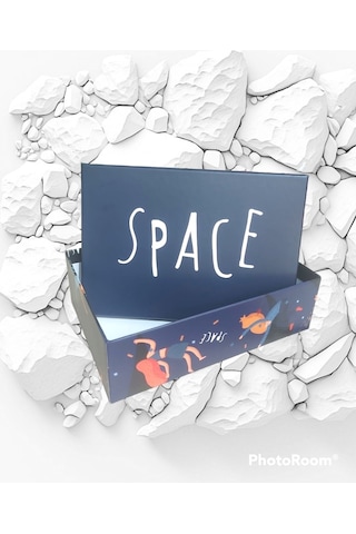 Astranot Konseptli Hediye Kutusu 24x17x8 Space-uzay