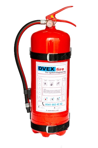Kayışlı Söndürme Cihazı Braketi Yangın Söndürme Tüpü 6 KG