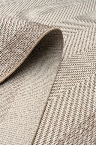 Leiva Home 6633 Krem Bej Bordür Çerçeveli Sisal Leke Tutmaz Makinede Yıkanabilir Kaymaz Halı