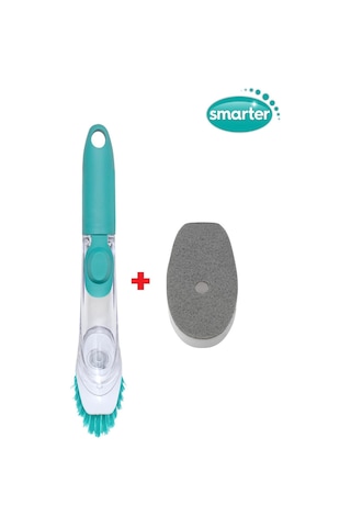 Smarter Deterjan Hazneli Bulaşık Fırçası + Yedek Sünger