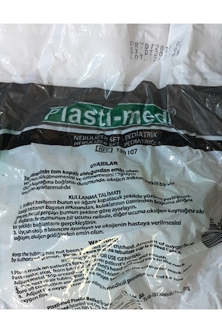 Plasti-Med 130106 Yetişkin Nebülizatör Maske Seti