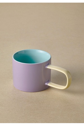 The Mia Rainbow Porselen Kupa Mor 270 Ml