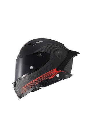 Motoanl Full Face Ce Yüksek Güvenlikli Motor Kaskı Freedom Edition Siyah Kırmızı