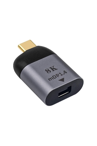 Usb C-mini Displayport Adaptör 4k 60hz, Usbc Erkekten Mini Displayport Dişi Adaptör Macbook İle Uyumlu Pro 2019 2018/ipad Pro/dell Xps İle Uyumlu S1720