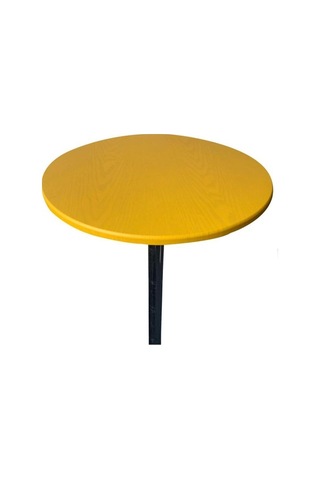 Trendooze Homyl Yuvarlak Masa Örtüsü 27,5-33,5 Inç Sarı Sarı Yemek Masası Evinize Konforlu Hava Sarı