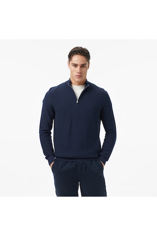 Nautica Erkek Lacivert Classic Fit Kazak Düz S57230t Lacivert