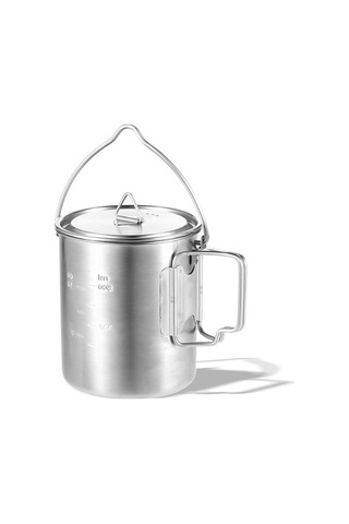 Pazly Taşınabilir Su Saplı Renkli Kamp Piknik Paslanmaz Çelik Kupa 750ml Ym Katlanır Kapaklı Çok Renkli