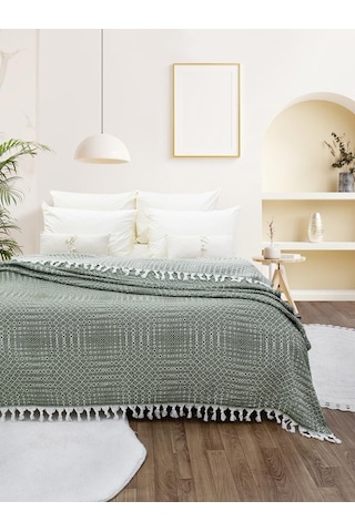 Battaniye Pamuk Riona 180x200 Cm Yeşil