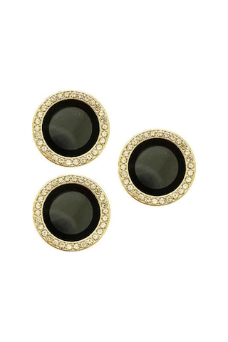Apple Uyumlu iPhone 14 Pro Max Zore Cl-06 Kamera Lens Koruyucu Gold