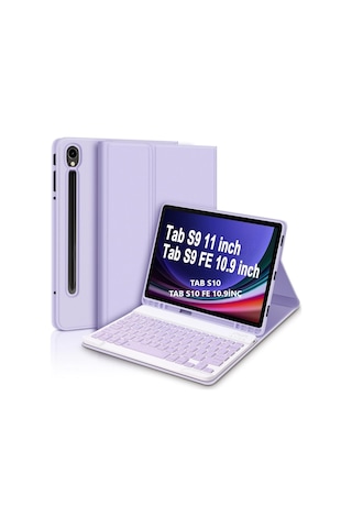 Samsung Galaxy Uyumlu Tab S11 11inç 2025 Kılıf Kablosuz Klavyeli Case Mobax Türkçe X736 X730 Kılıf