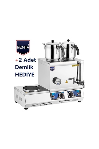 Remta 30 Model Çift Demlikli Elektrikli Çay Kazanı -23 Lt.+Demlik
