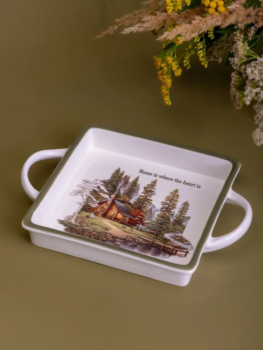 Lefard "family House" Fırında Pişirme İçin Kulplu Kalıp 204133901 Beyaz