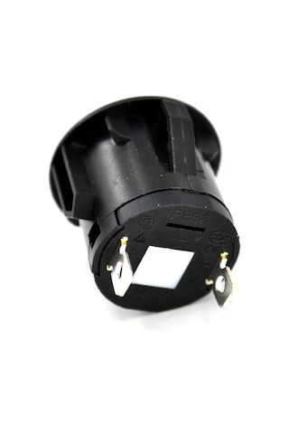 26mm Yaylı Plastik Buton Anahtar Kırmızı Power Logolu Işıksız