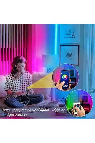 Tv Arka Plan Duvarı, Yatak Odası Dekorasyonu İçin Dc 5vrgb Uzaktan Kumanda Işığı İl Kontrolü Neon Işığı Led Aydınlatmalar 56668578