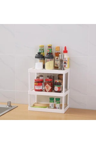 Kabine Masaüstü Rafları Çok Katmanlı Masaüstü Depolama Raf Mutfak Organizatör Banyo Tezgah Kozmetik Depolama Raf Depolama Tutucular Ve Amp Raflar 4