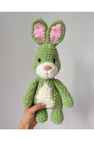 Winnie The Pooh-rabbit Peluş Oyuncak Pembe - Yeşil
