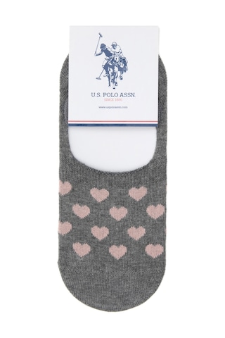 U.s. Polo Assn. Kadın Gri Melanj Çorap 50317972-vr086 Grı Melanj