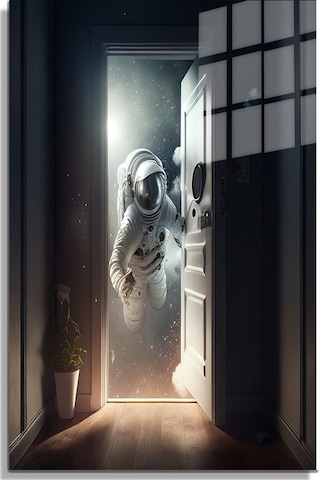 Space/uzay Yapay Zeka Özel Tasarım Cam Tablo Ofis, Mutfak Çocuk Odası, Salon 218
