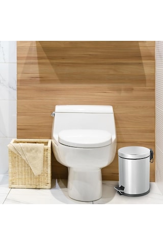 Maxiflow Maxıflow 5 Lt Krom Micro Pedallı Çöp Kovası