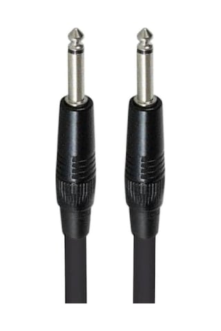 Pedal Bağlantı Kablosu Efekt Pedal Ara Kablosu Siyah Çift Jaklı Düz/düz 3 Adet