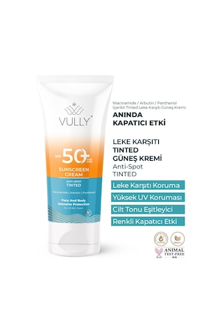 Leke Karşıtı - Cilt Tonu Eşitleyici Renkli Kapatıcı Etkili Yüksek Koruyucu Spf+50 Güneş Kremi 50 Ml