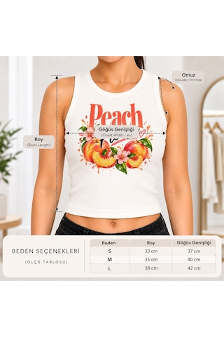 Bk Gift Sıfır Kol Fitilli Crop Bluz - Esnek Likralı Günlük Crop-12 Beyaz