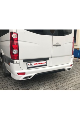 Meliset Mercedes Sprinter W906 2014 Facelift Çift Egzos Arka Tampon Geçme