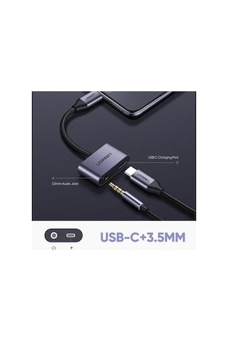 Ebitda Usb C 3.5 Mm Kulaklık Adaptörü, Şarj Ve Ses, Huawei Xiaomi Oneplus Nubia Cihazlar İçin, Uyumluluk Ve Hızlı Şarj
