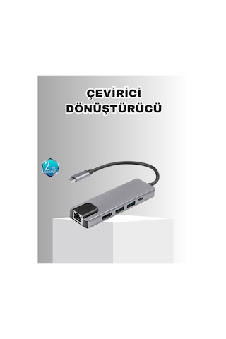 Northcity Alüminyum Kasalı Apple Uyumlu MacBook Usb-c Hub: 4k Hdmı, Pd Şarj Ve Sd/tf Kart Okuyucu İle Verimliliği Artırın
