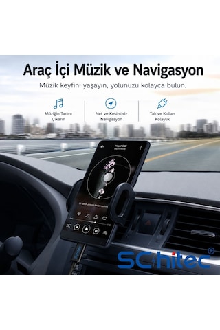 Schitec Type-c To 3.5mm Aux Ses Kablosu 1m Siyah Hg/axc-11