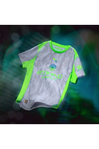 5.11 Puma Unisex Çocuk Mcfc 3rd Replica Jr Forma Cool Weather-pro Green 9-10 Yaş 077