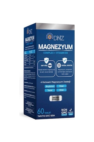 Dnz Magnezyum Complex +b6 60 Tablet Dnz Magnezyum Complex +b6 60 Tablet