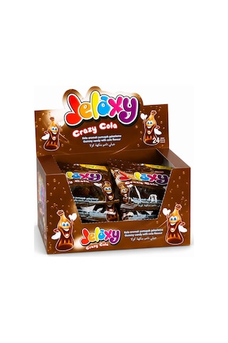 Jelaxy Cola Kola Yumuşak Şeker 20 Gr. 24 Adet 1 Kutu