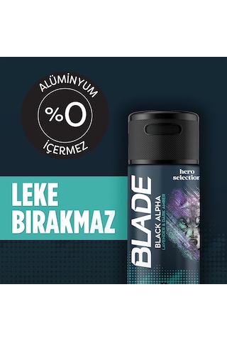 Blade Hero Selection Serisi Black Alpha Erkek Deodorant 6x150 Ml