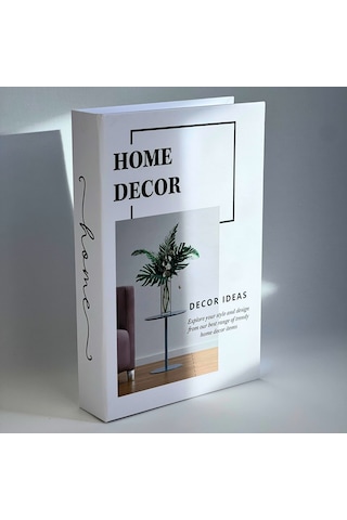 Bak Gel Al Kitap Görünümlü Dekoratif Kutu, Iskandinav Tarzı Gizli Saklama Kutusu Home Decor