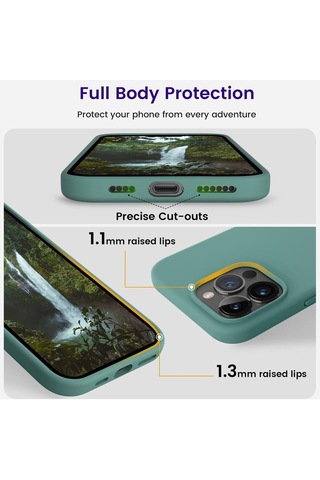 Pointtech Apple Uyumlu iPhone 15 İçi Kadife Süet Yumuşak Liquid Silikon Lansman Telefon Kılıfı