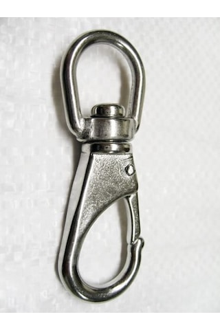 Fırdöndülü Karabina. Paslanmaz Krom. No 2 3/4"