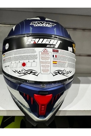 Sway Sw-865 St  Motosiklet Kaskı Blue/red