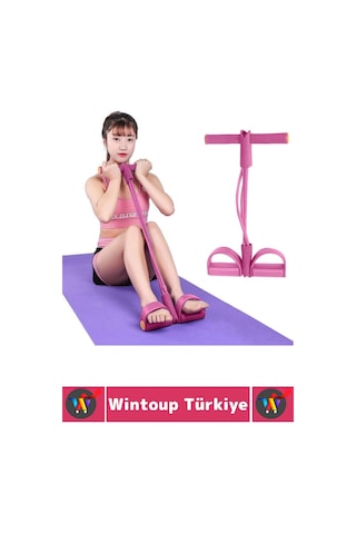 Egzersizaleti Evde Spor Fitness Aerobik Egzersiz Yoga Esneme Karın Bacak Alt Egzesiz Lastiği Çok Renkli