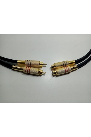 Rca Kablosu Uzatma Kablosu El Yapımı Bakır Amfi Rca Uzatma- 1 Mt