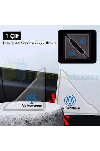 Volkswagen Logo Kapı Kenar Köşe Koruyucu Çarpma Çizilme Önleyici