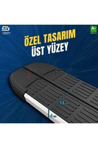S-dizayn Peugeot 5008 3 Hybrid S-line Aluminyum Yan Basamak 203 Cm 2024 Üzeri A+ Kalite