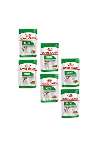 Royal Canin Mini Adult Soslu Konserve Küçük Irk Yetişkin Köpek Maması 6 x 85 G