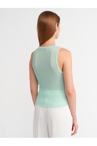 Dilvin Bisiklet Yaka Triko Atlet Mint